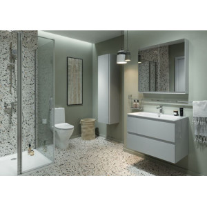 Set B276 mobilier cu lavoar Cersanit Moduo In, 80 cm gri - Img 3
