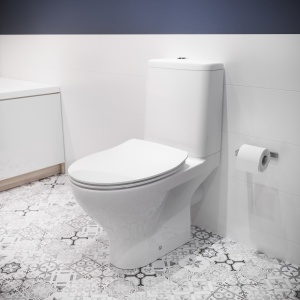 Set674 wc stativ compact Cersanit Moduo CleanOn cu rezervor si capac soft close - Img 1