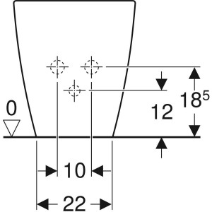 Bideu stativ Geberit iCon Square back-to-wall, forma inchisa - Img 4
