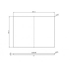 Blat pentru mobilier Tirso Cersanit, 60 cm, alb mat - Img 2