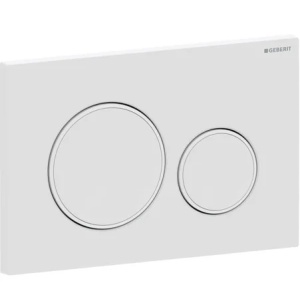 Clapeta cu dubla actionare Geberit Sigma20, alb - alb mat - Img 1