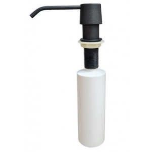 Dozator Sapun CookingAid Plados-Telma Negru Metalic Full cu particule Titanium si recipient din ABS - Img 1