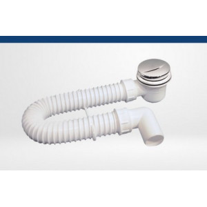 Sifon flexibil Heko Lux pentru cadita de dus cu ventil Ø60 mm, DN 40/50 mm - Img 4