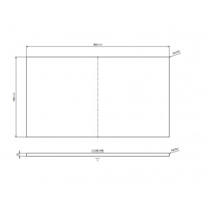 Blat pentru mobilier Tirso Cersanit, 80 cm, alb mat - Img 2