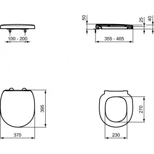 Capac wc cu inchidere lenta Connect Space Ideal Standard - Img 2