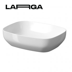 Lavoar pentru blat Cersanit Larga rectangular, 50x38 cm, alb - Img 1