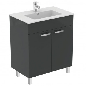 Mobilier stativ pentru lavoar Ideal Standard Tempo, 70 cm gri intermediar - Img 1