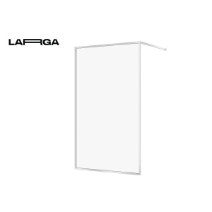 Paravan de dus tip Walk- In Larga Cersanit cu profil crom, 120 cm - Img 1