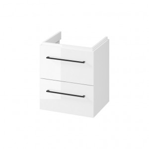 larga cersanit 50 cm alb cu manere negre 