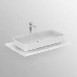 Lavoar cu montaj pe blat Ideal Standard Ipalyss 80 cm, alb - Img 2