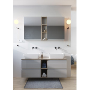 Lavoar pentru blat rectangular Cersanit City 60 cm - Img 3