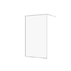 Paravan de dus tip Walk- In Larga Cersanit cu profil crom, 120 cm - Img 2