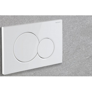 Clapeta cu dubla actionare Geberit Sigma01, alb alpin - Img 3