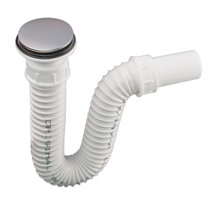 Sifon flexibil Heko Exclusive pentru lavoar, ventil Ø60 mm - Img 2
