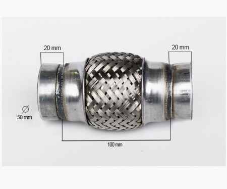 RACORD FLEXIBIL INNER & OUTER BRAID 50x100 MM