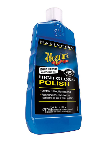 Solutie polish luciu puternic ambarcatiuni si rulote Marine/RV High Gloss Polish MEGUIARS 473ml M4516