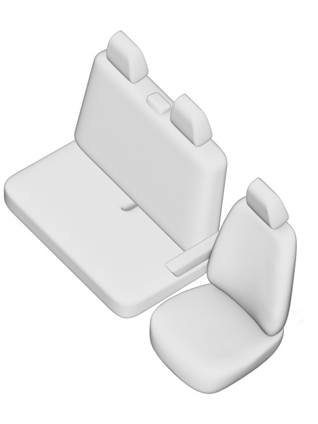 SET HUSE SCAUN UMBRELLA PENTRU RENAULT MASTER (2+1) 2020-