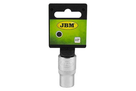 TUBULARA CROMATA BIHEXAGONALA SCURTA - XZN 1/2` 17 MM JBM - Img 1