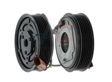 Set bobina, fulie si ambreiaj compresor A/C DENSO 6SAS14C 6PK 110MM SKODA Fabia, Kamiq, Karoq, Kodiaq, Octavia, Scala, Superb