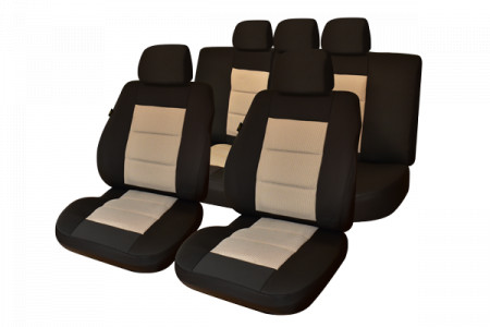 SET HUSE SCAUN PREMIUM LUX NEGRU-BEJ UMB3