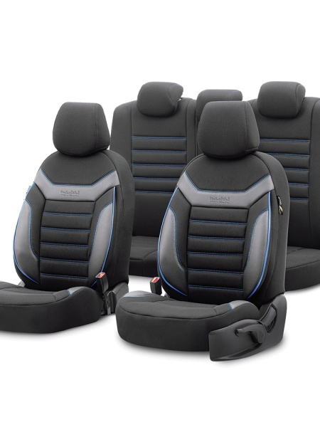 SET HUSE SCAUN INDIVIDUAL ALBASTRU