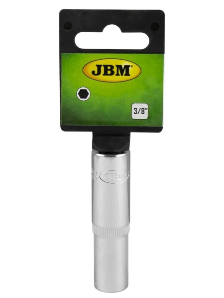 TUBULARA HEXAGONALA LUNGA 65MM CROMATA 3/8` 12 MM JBM - Img 1