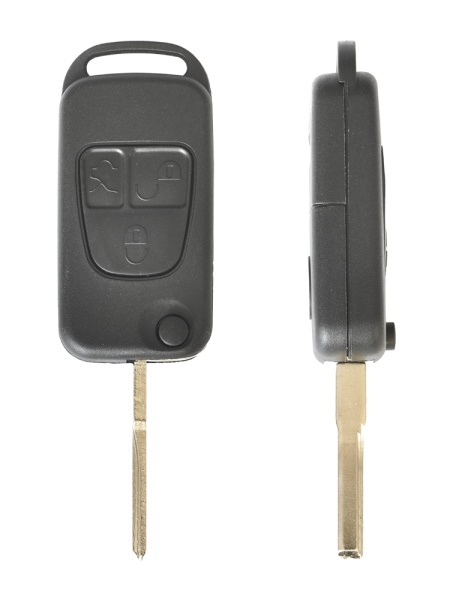 CARCASA CHEIE CONTACT PENTRU MERCEDES-BENZ CLASS C/ S / ML / SL 3 BUTOANE, CU CHEIE