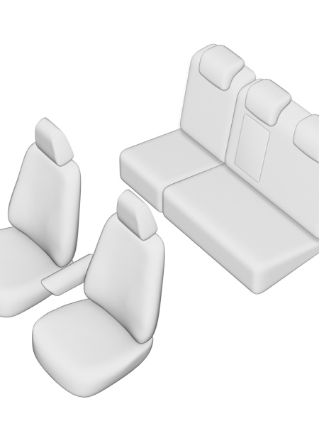 SET HUSE SCAUN UMBRELLA PENTRU VW TIGUAN 2012-2015 (BANCHETA FRACTIONATA. MASUTA CAFEA) CU TETIERE IN FORMA DE L