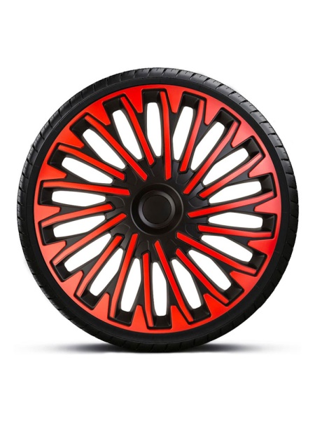 SET CAPACE ROTI 16` ROSU-NEGRU CU INEL NEGRU SOHO