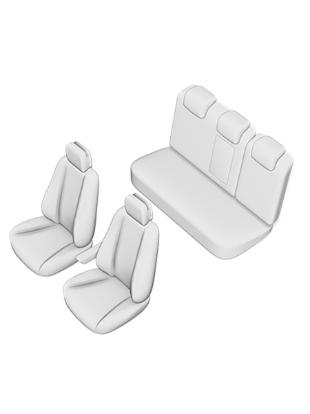 SET HUSE SCAUN UMBRELLA PENTRU VW PASSAT B8 SEDAN 2015- (BANCHETA FRACTIONATA) CU TETIERELE SPATE IN FORMA DE L