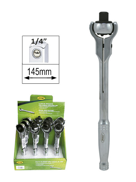 CLICHET 72 DINTI CU CAP ROTATIV SI MANER METALIC- 1/4` JBM