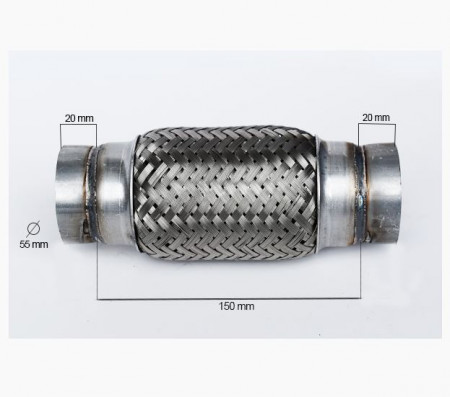 RACORD FLEXIBIL INNER & OUTER BRAID 55X150MM