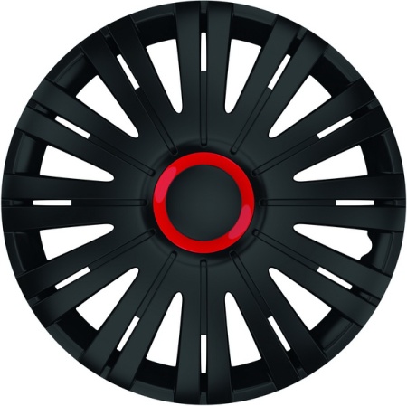 SET CAPACE ROTI 16` NEGRE CU INEL ROSU ACTIVE