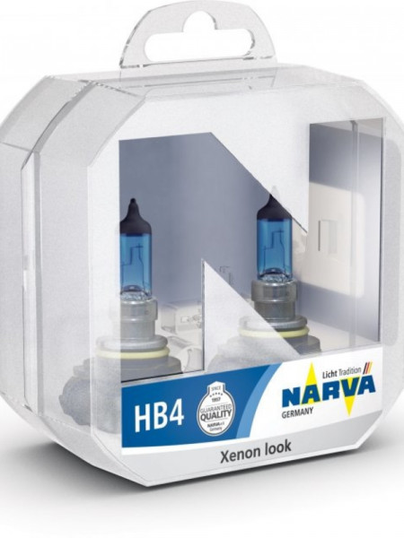SET 2 BECURI FAR HB4 55W 12V RANGE POWER WHITE NARVA