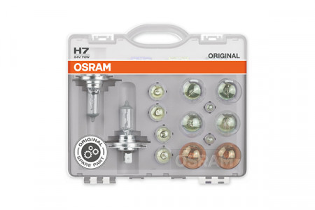 SET BECURI AUTO DE REZERVA CAMION 24V H7 OSRAM