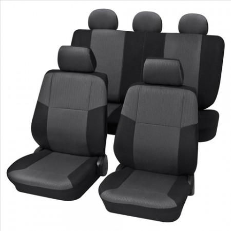 SET COMPLET HUSE SCAUNE (FATA+SPATE) NEGRU SYLT PETEX.