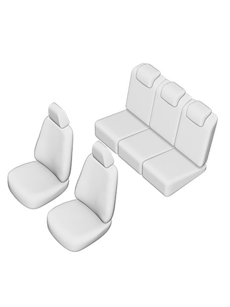 SET HUSE SCAUN UMBRELLA PENTRU FORD C-MAX 2010-2019 (SCAUNE INDIVIDUALE SPATE) CU TETIERE IN FORMA DE L