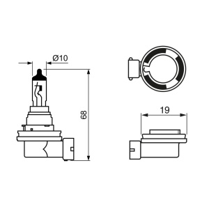 BEC 12V H16 19W PURE LIGHT BOSCH - Img 4