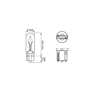 BEC 12V W1.2W 1.2W ECO SET 10 BUC BOSCH - Img 3