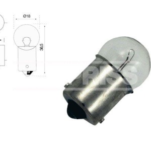 Bec Carpriss R5W 24V 5W BA15s