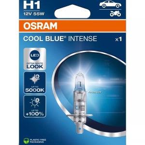 Bec Halogen Osram Cool Blue Intense Next Generation H1 | 12V - P14.5s