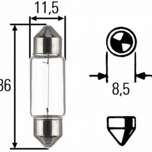 Bec Hella C5W 12V 5W SV8,5