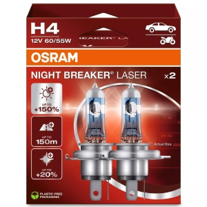 Bec Osram Night Breaker Laser Next Generation H4 12V 60/55W P43t Set 2 buc