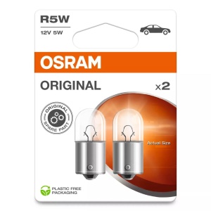 Bec Osram Original R5W 12V 5W BA15s Set 2 buc