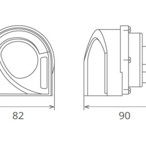 CLAXON ELECTROMAGNETIC 12V 6A TON INALT - Img 2