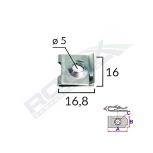 CLIPS METALIC FIXARE UNIVERSAL SET 10 BUC - Img 2