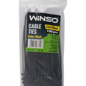 Coliere plastic 3,6x150 Negru - Set 100 buc
