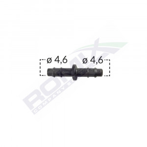 CONECTOR FURTUN LINIAR UNIVERSAL 4.6MM - NEGRU SET 10 BUC - Img 2