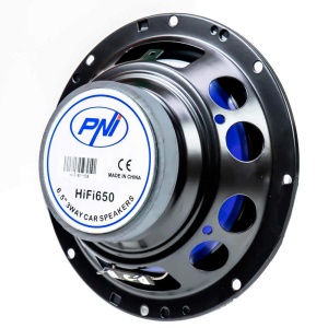 DIFUZOARE AUTO COAXIALE PNI HIFI650, 120W, 16.5 CM, 3 CAI, GRILA INCLUSA, SET 2 BUC - Img 6