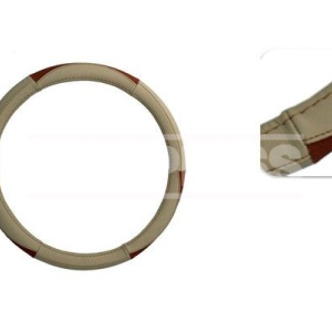 Husa Volan Piele Beige.Brown 37-39 CM